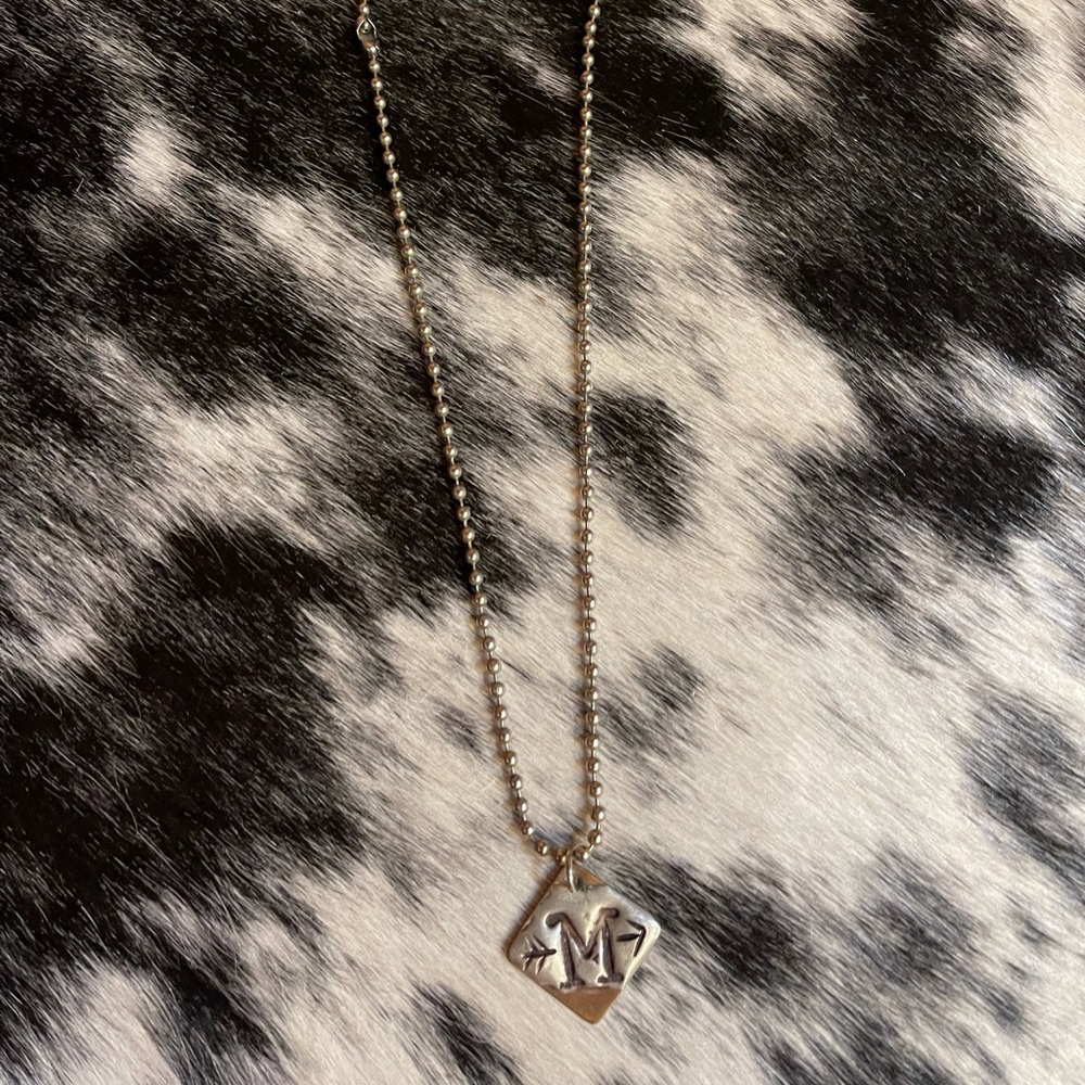 Cooper and sterling silver necklace